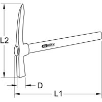 Maurerhammer, amerikanische Form
