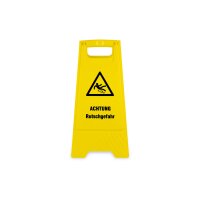 Warnschild "Achtung Rutschgefahr", gelb, ca. 61 cm