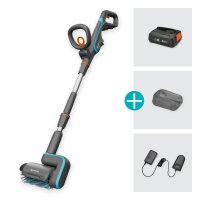 GARDENA Akku-Multi-Reiniger AquaBrush Patio 03/18V P4A Ready-To-Use Set