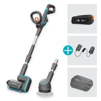 GARDENA AquaBrush Universal 04/18V P4A Ready-To-Use Set Akku