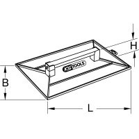 Reibebrett, rechteckig, 260x420mm