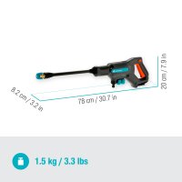 GARDENA Akku-Mitteldruckreiniger AquaClean 24/18V P4A solo
