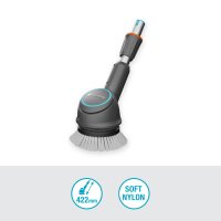 GARDENA Tellerbürsten-Aufsatz für AquaBrush, Zubehör für Akku-Multi-Reiniger