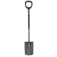GARDENA ErgoLine Spaten, Spatenschaufel für den Garten, Qualitätsstahl, ergonomisch