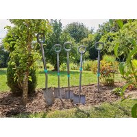 GARDENA ErgoLine Spaten, Spatenschaufel für den Garten, Qualitätsstahl, ergonomisch