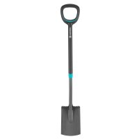 GARDENA ErgoLine Damen-Spaten, Frauenspaten für leichtes Umgraben, ergonomisch, 113 cm