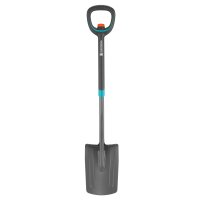 GARDENA ErgoLine Teleskop-Spaten, verstellbarer Stechspaten, ergonomisch, 106 cm - 126 cm