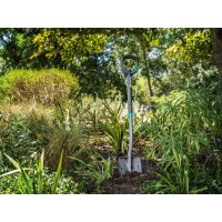 GARDENA ErgoLine Teleskop-Spaten, verstellbarer Stechspaten, ergonomisch, 106 cm - 126 cm