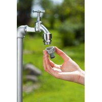 GARDENA Hahnanschluss 18220-20, 21 mm (G 1/2 Zoll) Gewinde, 