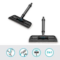 GARDENA Cleansystem Fensterwischer, Fensterreiniger mit Mikrovlies und Abziehlippe