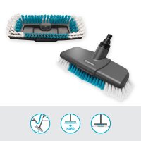 GARDENA Cleansystem Stielbürste hard, Reinigungsbürste für grössere, robuste Flächen