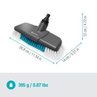 GARDENA Cleansystem Stielbürste hard, Reinigungsbürste für grössere, robuste Flächen