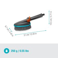 GARDENA Cleansystem Handbürste M soft, mit Schlauchanschluss, für kleinere Flächen