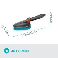 GARDENA Cleansystem Handbürste M hard, mit Schlauchanschluss, für kleinere Flächen