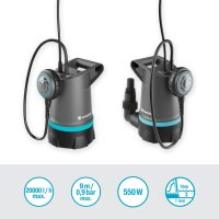 GARDENA Klarwasser-Tauchpumpe 20000 BASIC, 20.000 l/h, mit Schwimmschalter
