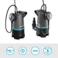 GARDENA Schmutzwasser-Tauchpumpe 20000 BASIC, 20.000 l/h, mit Schwimmschalter