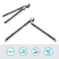 GARDENA Astschere EnergyCut Pro L, Amboss-Schneidprinzip, für hartes, trockenes Holz