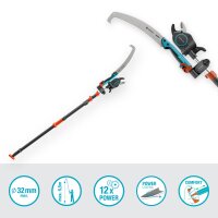 GARDENA StarCut Pro L Set, Baum- und Strauchschneider, mit Säge und Adapter
