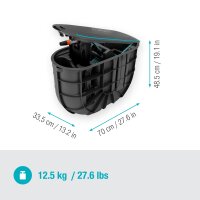 GARDENA Schlauchbox Undercover RollUp M 20,0 m 3