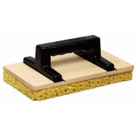Holz-Reibebrett, rechteckig mit Schwamm, 140x250mm
