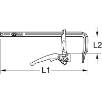 Ganzstahl-Schnellspann-Schraubzwinge, 80x160mm