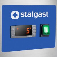 Edelstahl-Kühlschrank, GN 2/1, 680x810x2010 mm (BxTxH), 0,17 kW