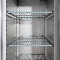 Edelstahl-Kühlschrank, GN 2/1, 740x810x2010 mm (BxTxH), 0,21 kW