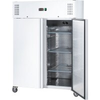 STARLINE Doppeltür-Kühlschrank GN 2/1, weiß, fahrbar, 1340x810x2000 (BxTxH), 0,35 kW