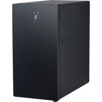 Milchkühlschrank, schwarz, mit Temperaturanzeige,...