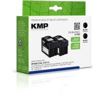 KMP Patrone Epson T2711 black Doppelp. 1100 S. E178D...