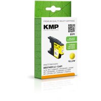 KMP Patrone Brother LC-1240Y     600 S. yellow remanufactured