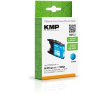 KMP Patrone Brother LC-1280XLC  1200 S. cyan remanufactured