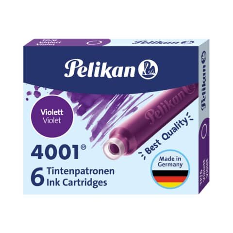 Pelikan 4001 TP/6 Tintenpatronen für Füller violett 6 St.