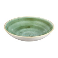 Churchill Stonecast, runde Coupe-Schüsseln, Samphire-Grün, 182 mm, (12 Stück)