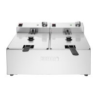 Buffalo Doppel Tank Doppelkorb 2x5Ltr Aufsatzfritteuse 2x2.8kW
