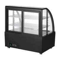 Polar C-Serie Tischkühlvitrine Schwarz 100Ltr