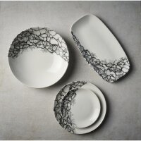 Churchill Kintsugi Accents Quartz Black Evolve Coupe-Teller, 165 mm, (12 Stück)