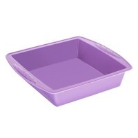 Hygiplas Flexible Silikon Backform Violett Quadratisch 245mm