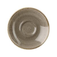 Churchill Stonecast Espresso-Untertasse, Pfefferkorngrau,...