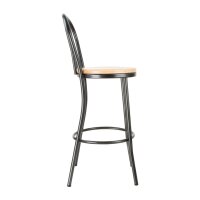 Bolero Clarisse Hochhocker Metallic Grau