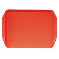 Cambro Polypropylen Fastfood Serviertablett mit Griffen rot 