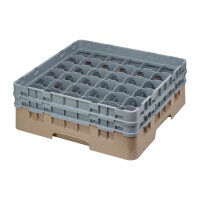 Cambro Gläserspülkorb beige mit 36 