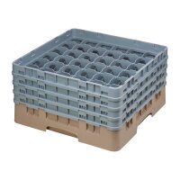 Cambro Gläserspülkorb beige mit 36 