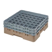 Cambro Gläserspülkorb beige mit 49 
