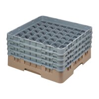 Cambro Gläserspülkorb beige mit 49 