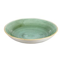 Churchill Stonecast, runde Coupe-Schüsseln, Samphire-Grün, 248 mm, (12 Stück)
