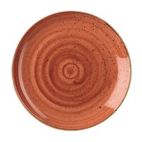 Churchill Stonecast, runder Coupe-Teller, gewürztes Orange, 260 mm, (12 Stück)