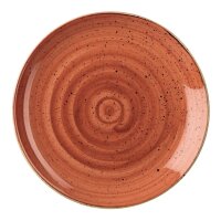 Churchill Stonecast, runder Coupe-Teller, gewürztes Orange, 165 mm, (12 Stück)