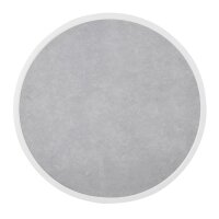 Runde Bolero-Tischplatte aus Fiberglas mit grauem Steineffekt, 580 mm