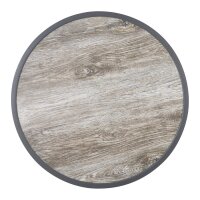 Bolero Fiberglas-Tischplatte, rund, Holzoptik, 580 mm